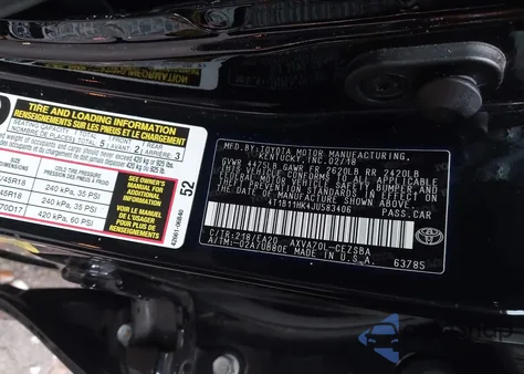 2018 Toyota Camry Se from USA, damaged, VIN 4T1B11HK4JU583406